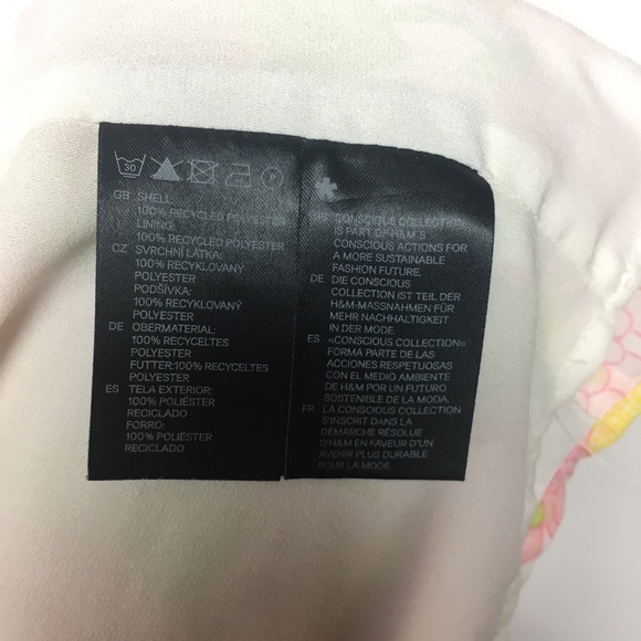 🛍 H&M | Floral Print Crop Tank | Size 8 - Picture 7 of 8